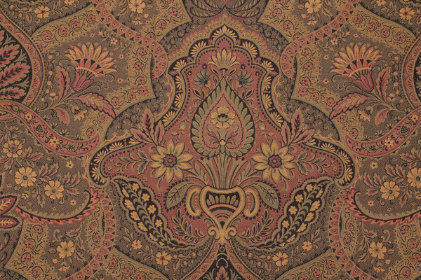 Scalamandre Oriente Tapestry Upholstery Fabric in Green