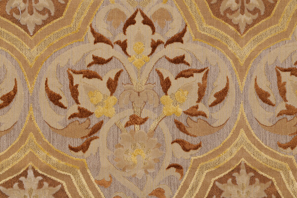 Scalamandre Sahara Grospoint Velvet Upholstery Fabric in Beige/Bronze
