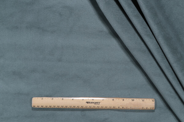 P Kaufmann Merit High Performance Velvet Upholstery Fabric in Seaglass