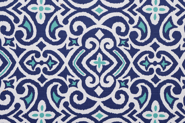 Click for 1 Yards Robert Allen New Damask Polyester Outdoor Fabric in Marine Robert Allen New Damask Polyester Outdoor Fabric in Marine