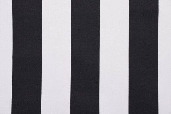 Cabana Printed Polyester Outdoor Fabric in Black