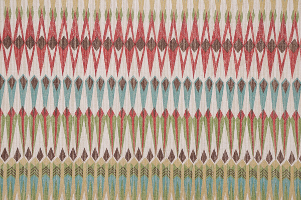 Richloom Acela Printed Cotton Drapery Fabric in Adobe