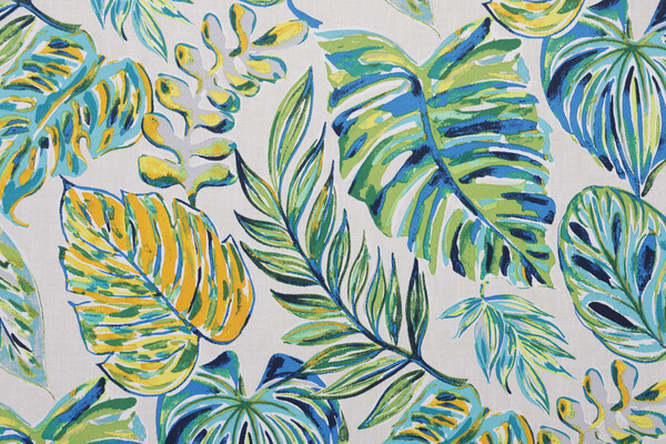 Tradewinds Printed Polyester Outdoor Fabric in Blue
