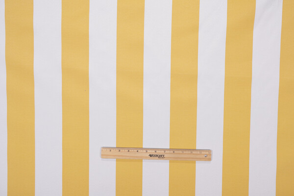 Cabana Printed Polyester Outdoor Fabric in Yellow