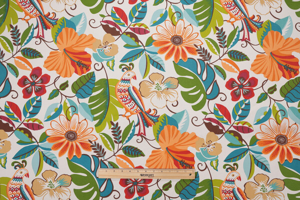 Richloom Lensing Printed Polyester Outdoor Fabric in Jungle