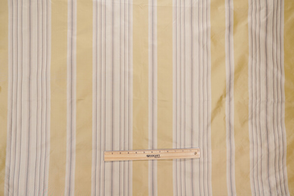 Scalamandre Nicolet II Silk Decorator Fabric in Pale Yellow