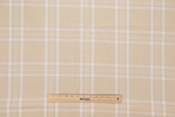 Fonthill Verity Check Woven Decorator Fabric in Neutral Multi