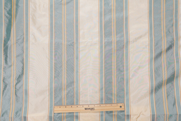Scalamandre Kumar Stripe Silk Decorator Fabric in Opal