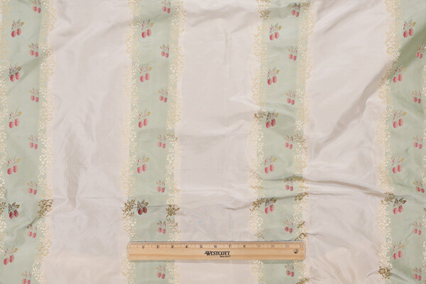 Scalamandre Laureline Silk Decorator Fabric in Mint