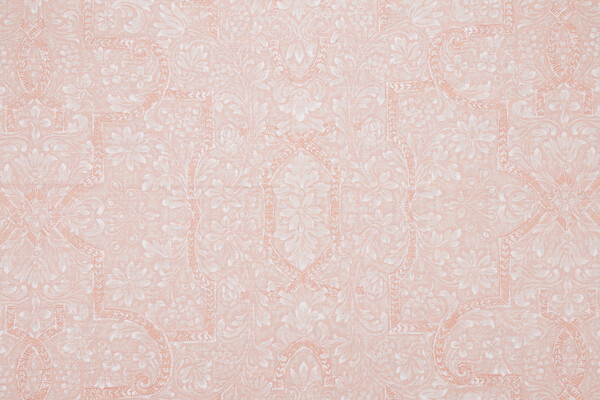 Grey Watkins Calais Printed Linen Drapery Fabric in Blush