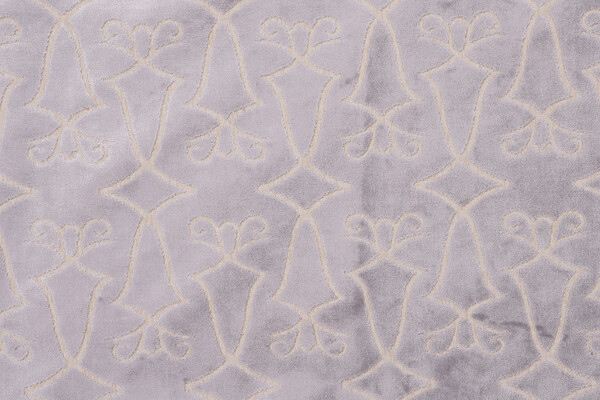 Scalamandre Princess Aida Velvet Upholstery Fabric in Lavender Smoke