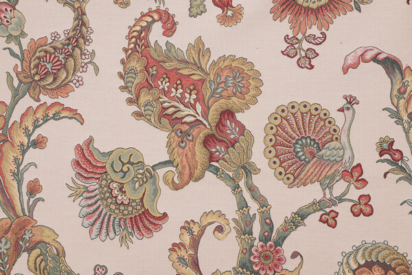 Scalamandre Siracusa Tapestry Upholstery Fabric in Cream