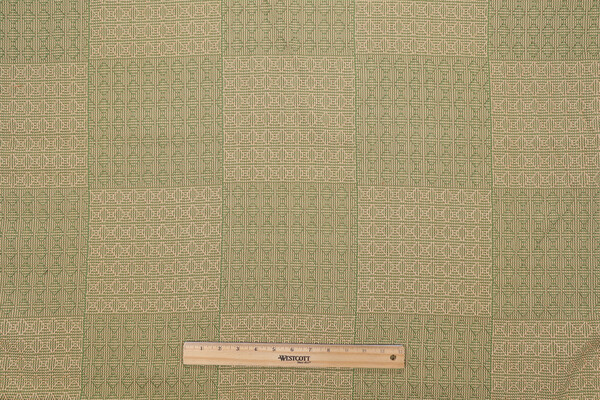 Scalamandre Woven Upholstery Fabric in Gold/Green
