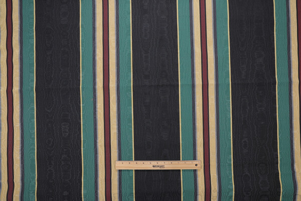 Scalamandre Montebello Moire Decorator Fabric in Black