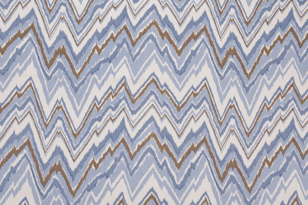 Fonthill Alexander Flame Printed Wool Drapery Fabric in Eclipse & Toffee