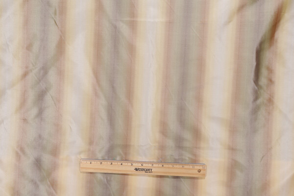 Scalamandre Ombre Silk Decorator Fabric in Gold/Taupe/Olive