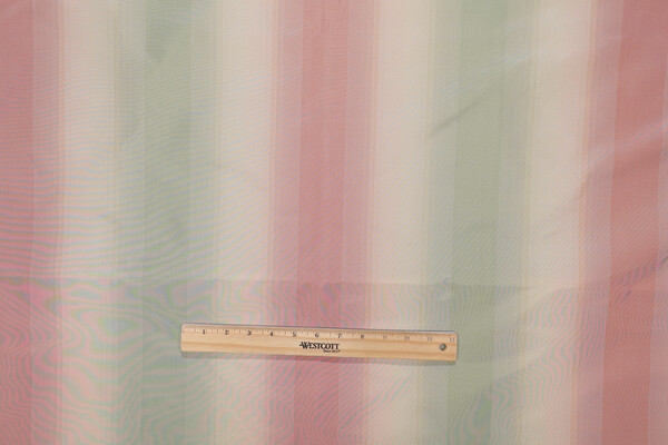 Scalamandre Ombre Shadow Silk Decorator Fabric in Rose/Green