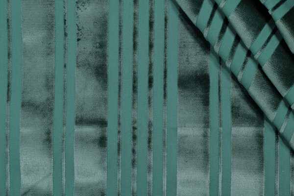 Scalamandre Silk Velvet Upholstery Fabric in Malachite