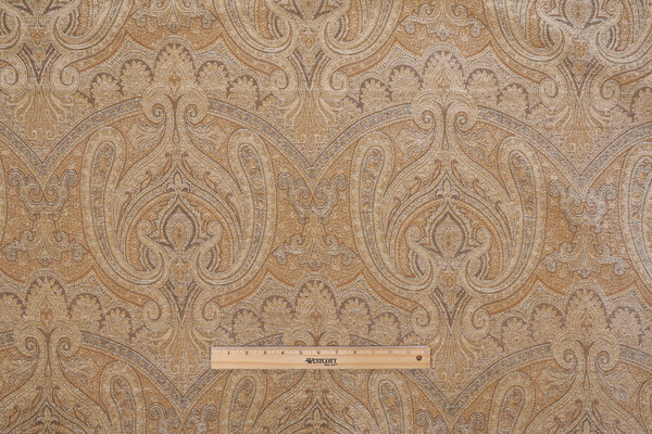 Old World Weavers Asha Chenille Tapestry Upholstery Fabric in Gold