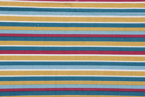 Richloom Stripe Printed Cotton Drapery Fabric in Multi