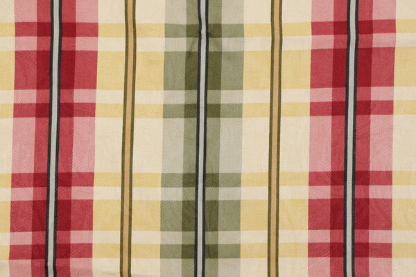 Richloom Printed Cotton Jacquard Drapery Fabric in Red/Multi