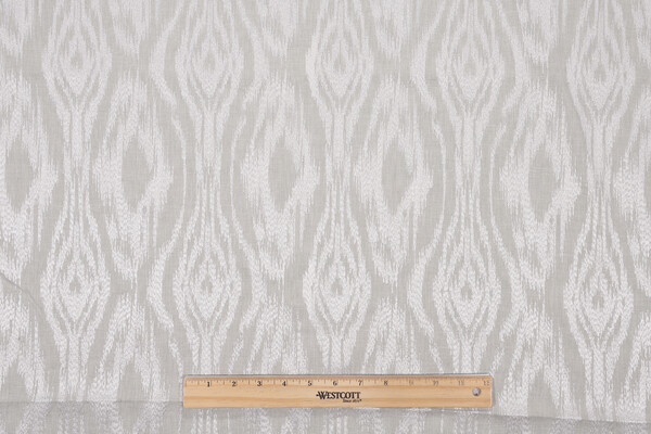 1 Yard Nadia Embroidered Drapery Fabric in Mist