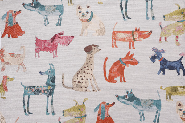 1 Yard Mill Creek Wag A Tude Tapestry Upholstery Fabric in Multi