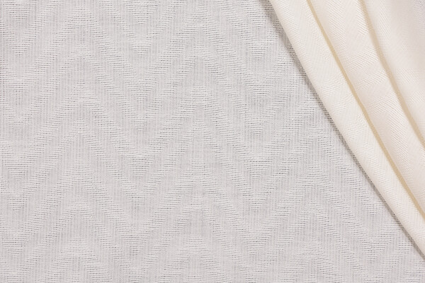 Fonthill Beekman Sheer Drapery Fabric in Ivory