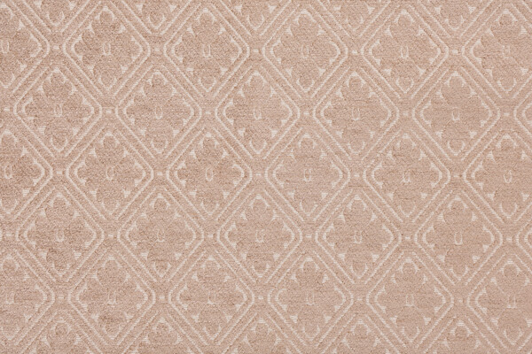 Scalamandre Quatrefoil Chenille Damask Upholstery Fabric in Birch