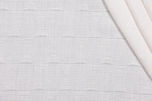Scalamandre Stripe Sheer Drapery Fabric in Off-White