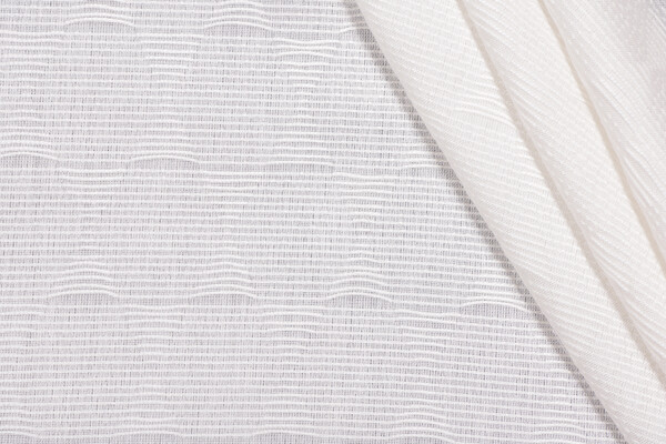 Scalamandre Stripe Sheer Drapery Fabric in Off-White