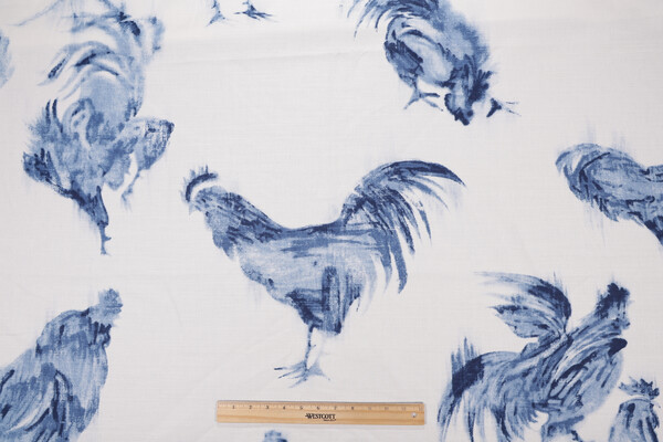 Grey Watkins Chantecleer Hand-Printed Drapery Fabric