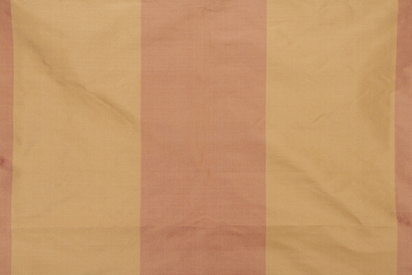 Milan Stripe Silk Decorator Fabric in Terracotta