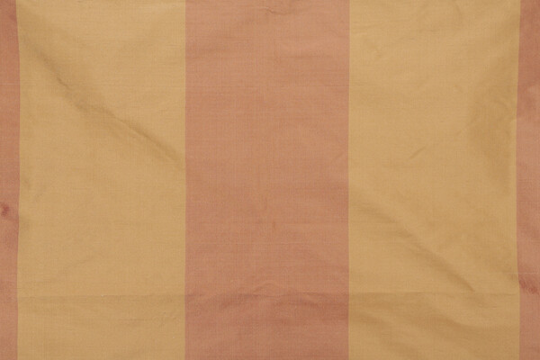 Milan Stripe Silk Decorator Fabric in Terracotta