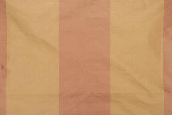 Milan Stripe Silk Decorator Fabric in Terracotta