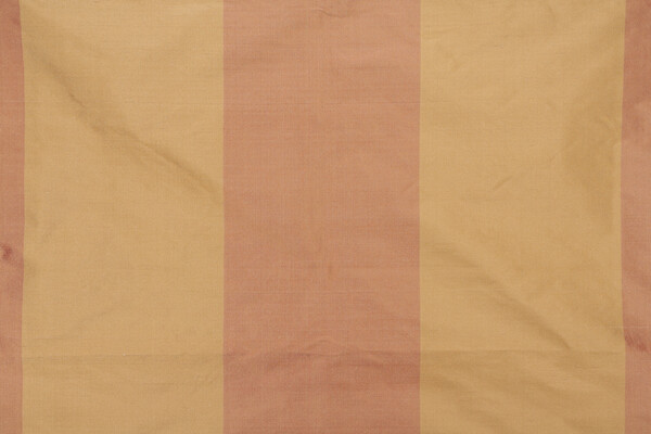 Milan Stripe Silk Decorator Fabric in Terracotta