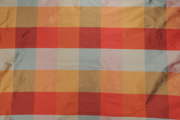 Scalamandre Smooth Plaid Silk Drapery Fabric in Fall