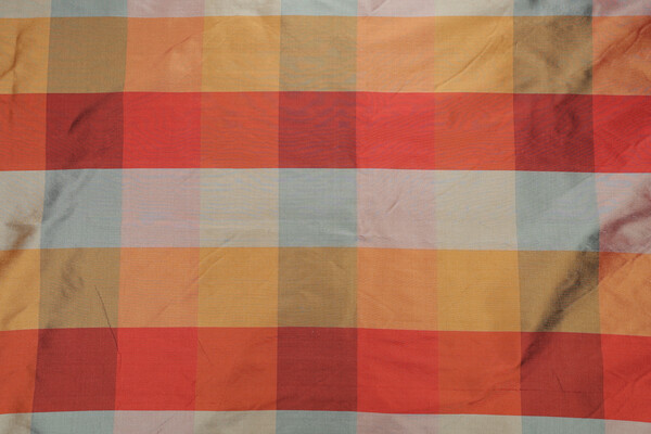 Scalamandre Smooth Plaid Silk Drapery Fabric in Fall