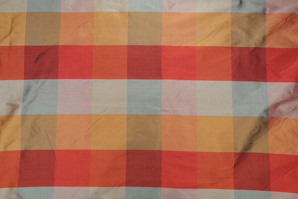 Scalamandre Smooth Plaid Silk Drapery Fabric in Fall