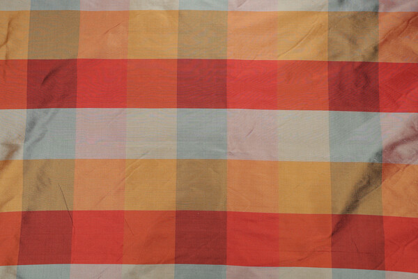 Scalamandre Smooth Plaid Silk Drapery Fabric in Fall