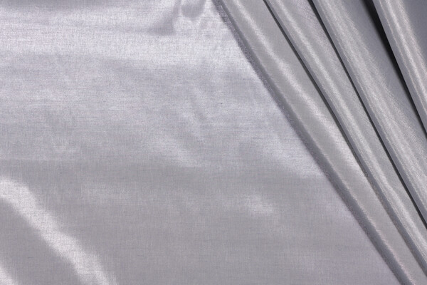 Beta Taffeta Woven Drapery Fabric in Chrome
