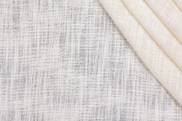 Click for 1.88 Yards Sheer Woven Drapery Fabric in Ivory Sheer Woven Drapery Fabric in Ivory