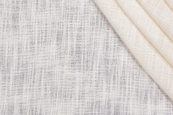 Click for 4.13 Yards Sheer Woven Drapery Fabric in Ivory Sheer Woven Drapery Fabric in Ivory