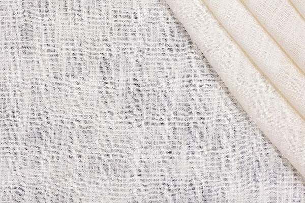Click for 4.13 Yards Sheer Woven Drapery Fabric in Ivory Sheer Woven Drapery Fabric in Ivory