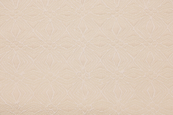 Abstract Matelasse Upholstery Fabric in Eggshell