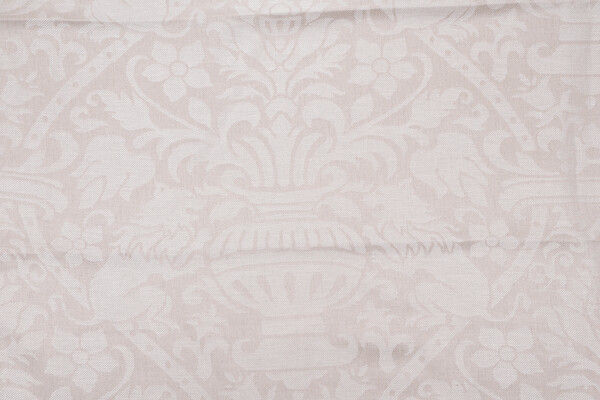 Fincher Damask Decorator Fabric in Beige