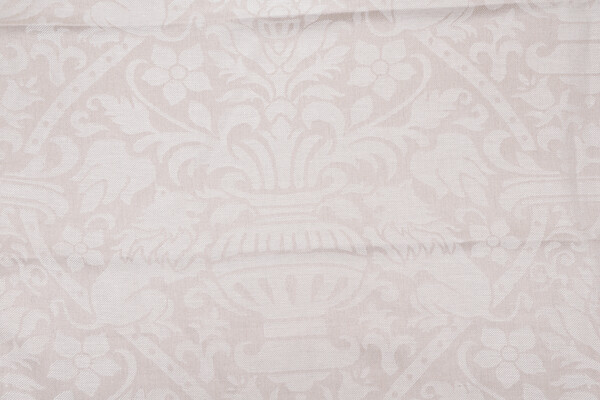 Fincher Damask Decorator Fabric in Beige