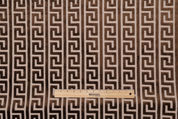 Click for 2.38 Yards Akis Velvet Upholstery Fabric in Walnut Akis Velvet Upholstery Fabric in Walnut