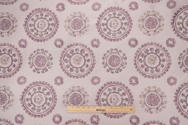 Venezia Suzani Tapestry Upholstery Fabric in Orchid