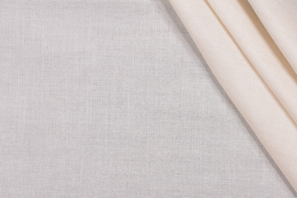 Sunbrella Mist Sheer Drapery Weight Solution Dyed Acrylic Outdoor Fabric in Parchment